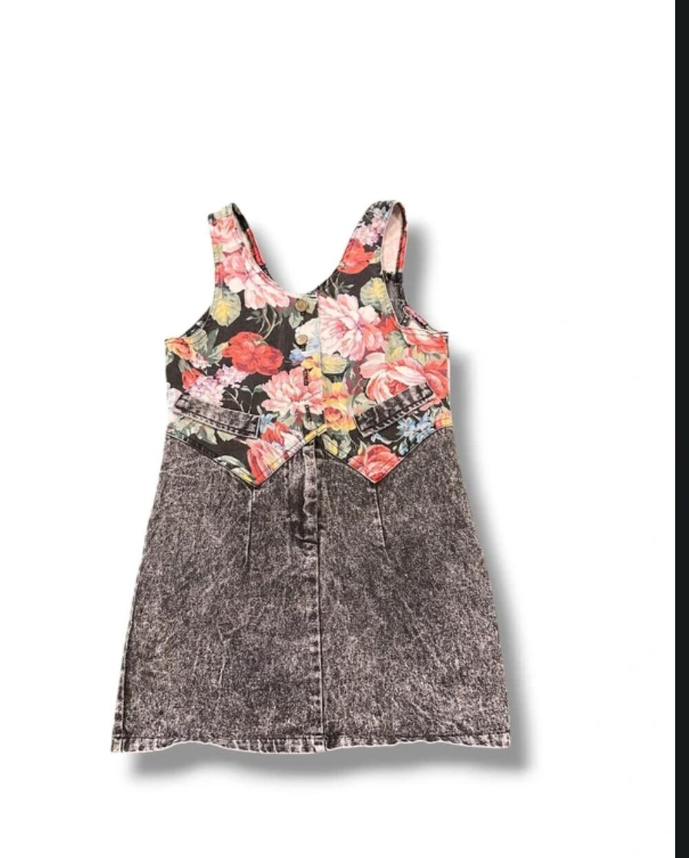 Vintage Acid Wash Kids Dress 90's